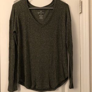 Ribbed Long Sleeve Shirt